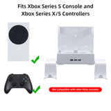 Wall-mounted Color Changing Cooling Stand with Hook for Xbox Series S-White