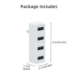 4 Ports USB Hub 2.0 for Xbox Series S-White(XS01)