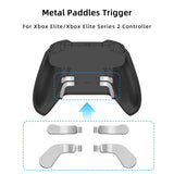 4 Pcs Metal Paddles Trigger for Xbox Elite/Xbox Elite 2 Controller-Silver