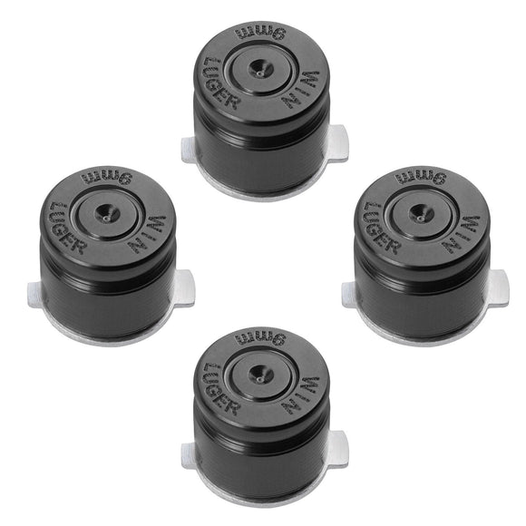 Metal Button Set Bullet Style for Dualshock 3 / 4 Grey