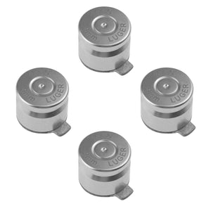 Metal Button Set for Dualshock 3/ 4 Bullet Style Silver