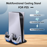 Multifunctional Cooling Stand with Charging for PS5