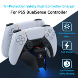 Honcam Tri-Protection Safety Dual Controller Charger for PS5 DualSense Controller