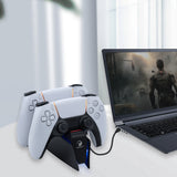 Honcam Tri-Protection Safety Dual Controller Charger for PS5 DualSense Controller