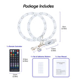 8-Color RGB LED Light Strip with Remote Control for PS5 Console