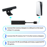 VR Camera Adapter for PS5 /PS5 Slim/PS5 Pro Console-Black(AL-P5033
