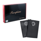 Replacement Face Plate with Cooling Vent for PS5 Disc Edition - Black(Not for PS5 Slim)