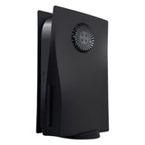 Replacement Face Plate with Cooling Vent for PS5 Disc Edition - Black(Not for PS5 Slim)