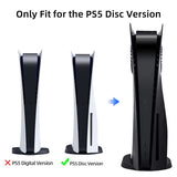 Replacement Face Plate with Cooling Vent for PS5 Disc Edition - Black(Not for PS5 Slim)