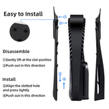 Replacement Face Plate with Cooling Vent for PS5 Disc Edition - Black(Not for PS5 Slim)