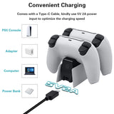 Honcam Tri-Protection Safety Dual Controller Charger for PS5 DualSense Controller