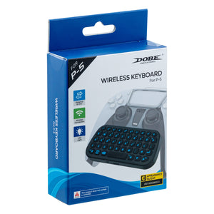 Dobe Wireless Keyboard with Backlight & Controller Clip for PS5 Controller - Black (TP5-0556S)
