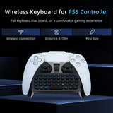 Dobe Wireless Keyboard with Backlight & Controller Clip for PS5 Controller - Black (TP5-0556S)