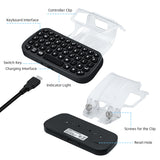 Dobe Wireless Keyboard with Backlight & Controller Clip for PS5 Controller - Black (TP5-0556S)