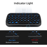 Dobe Wireless Keyboard with Backlight & Controller Clip for PS5 Controller - Black (TP5-0556S)