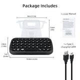 Dobe Wireless Keyboard with Backlight & Controller Clip for PS5 Controller - Black (TP5-0556S)