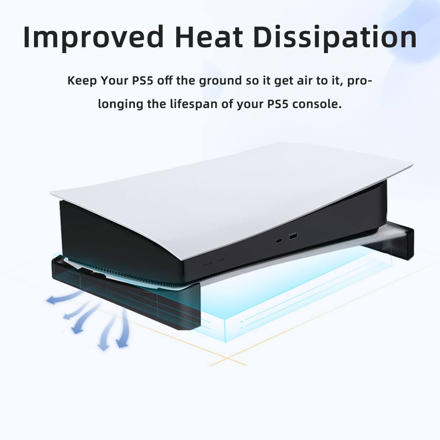 100 ％品質保証 Horizontal Base Stand for PS5 DE/UHD Gaming Console (JYS その他