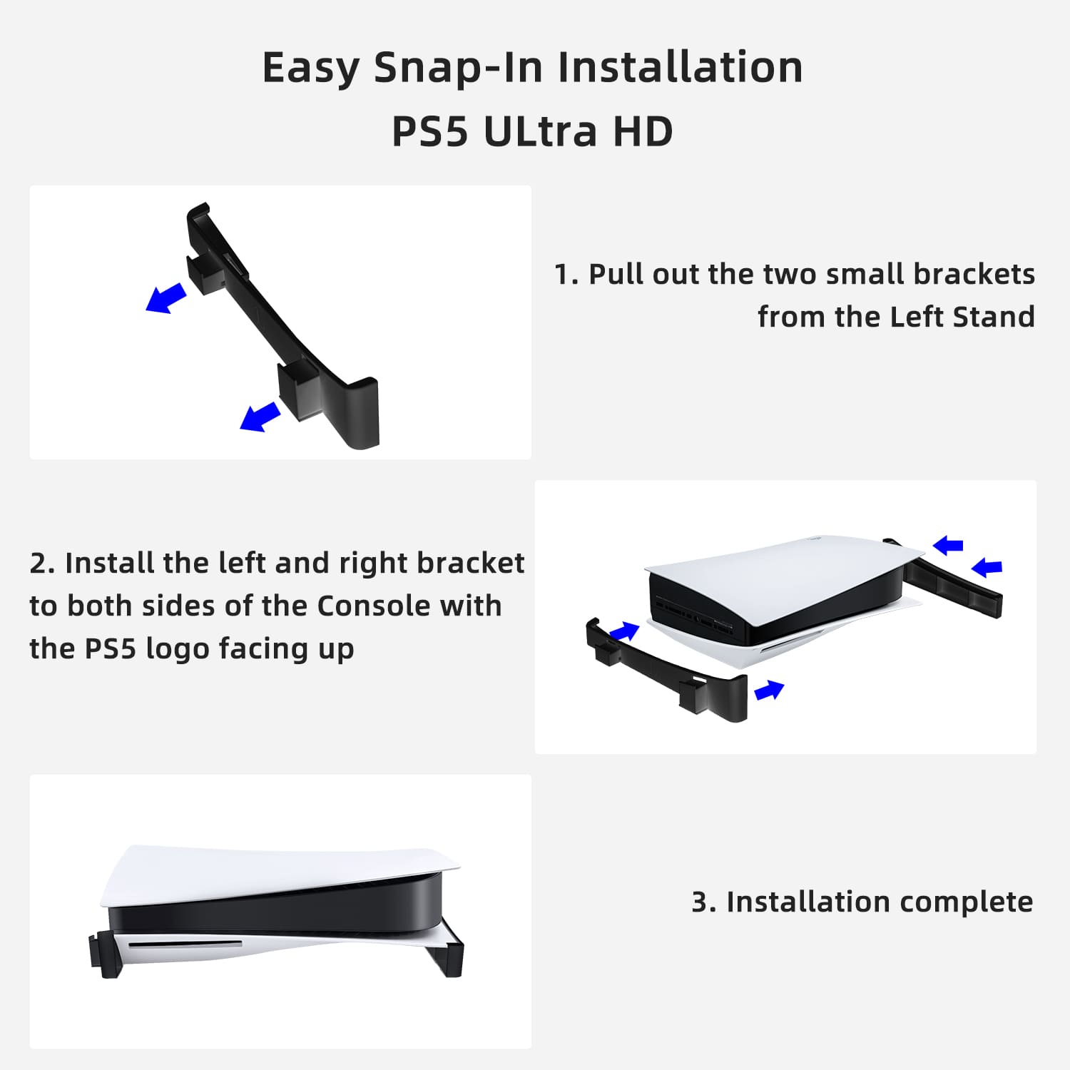 PS5 Slim How to Attach Stand (Horizontal)! 