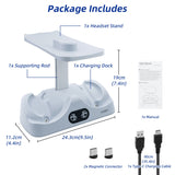 DOBE Charging Dock with Magnetic Suction Heads for PS5 VR2-White(TP5-2515)