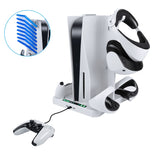 iPlay Multifunctional Cooling Stand with Charging for PS5/PS VR2 Controller-White(HBP-6478)(Not for PS5 Slim)