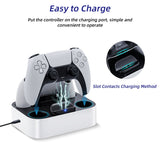 DualSense Charging Dock for PS5 Controller-White(PSD01)