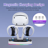 JYS Magnetic Charging Display Stand for P5 VR2 Controller-White(JYS-P5155)