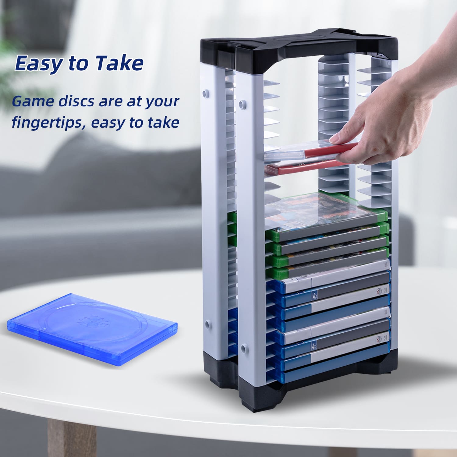 Game Disc Stack DOBE Game Disc Storage Stand for PS4/PS5/Nintendo Switch/Xbox Game Car ...