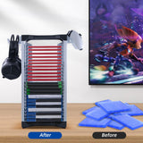 DOBE Game Disc Storage Stand for PS4/PS5/Nintendo Switch/Xbox Game Card-Black&White(TY-2847)