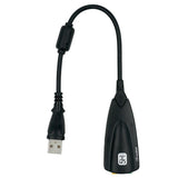 5hv2 Multi-Function USB Virtual 7.1 Channel External Sound Card Adapter For PC