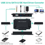 USB 3.0 to IDE/SATA Hard Drive Adapter for PC - UK Plug