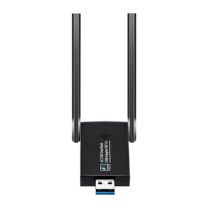 2 In 1 AC1300Mbs USB Wifi Bluetooth Wireless Adapter for PC (WB805)