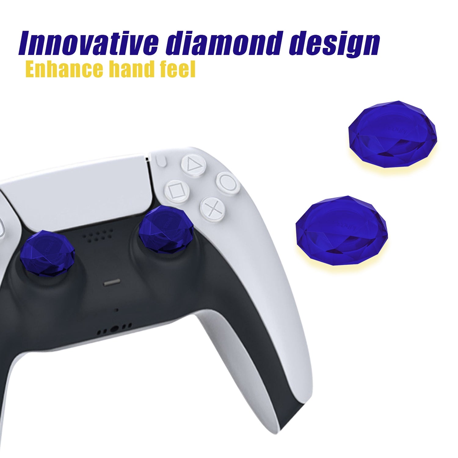 2 In 1 Diamond Thumbstick Cap for PS4/PS5 Controller (KJH-P5-014