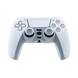 Non-Slip Silicone Protective Case With Thumbstick Cap For PS5 Controller - White