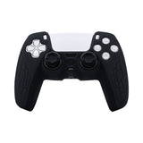 Non-Slip Silicone Protective Case With Thumbstick Cap For PS5 Controller - Black