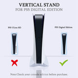 Vertical Stand For PS5 Digital Edition-White KJH-PS5-007( Not compatible with PS5 UHD console )