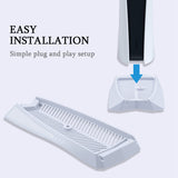 Vertical Stand For PS5 Digital Edition-White KJH-PS5-007( Not compatible with PS5 UHD console )