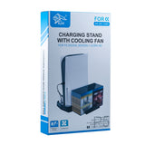 Vertical Cooling Stand with Game Storage Slot for PS5 DE/UHD（KJH-P5-010-2）