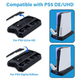 Vertical Cooling Stand with Game Storage Slot for PS5 DE/UHD (KJH-P5-010-2)