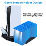 Vertical Cooling Stand with Game Storage Slot for PS5 DE/UHD (KJH-P5-010-2)