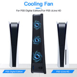 External Cooling Fan for PS5 DE/UHD Console - Black （KJH-PS5-009）