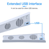 External Cooling Fan for PS5 DE/UHD Console - White (Not for PS5 Slim)