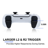 L2 R2 Extended Trigger Pack for PS5 Controller - Black