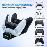 DOBE Dual Controller Charging Dock for Switch Pro/PS5/Xbox Elite 2/Xbox Series S/Series X/Google Controller (TYX-0613B)