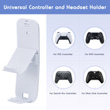 Universal Controller and Headset Holder for PS5/PS4/Nintendo Switch/ Xbox One White (JYS-P5136)