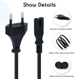 1.5M AC Power Cord for PS5/PS4/PS3/PS2/PS1/XBOX ONE/XBOX ONE S/XBOX ONE X/Xbox Series X /XBOX Series S- EU Plug