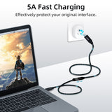 0.6M USB 3.1 10Gbps Type-C Extension Cable for Nintendo Switch/Switch OLED/Oculus Quest/Laptop