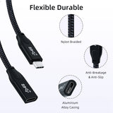 0.6M USB 3.1 10Gbps Type-C Extension Cable for Nintendo Switch/Switch OLED/Oculus Quest/Laptop