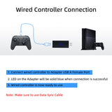 Wireless Controller Adapter for PS5/PS4/PS3/Xbox One S/ Switch Pro Controller (SA-2105)