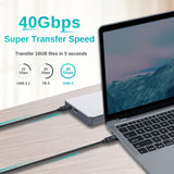 1 Meter Thunderbolt 4.0 USB-C Cable for Mobile Phone/Macbook/Ipad