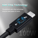 1 Meter Thunderbolt 4.0 USB-C Cable for Mobile Phone/Macbook/Ipad